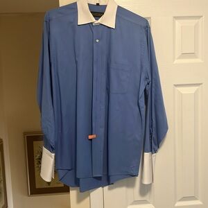 Blue contrast color cuff LS